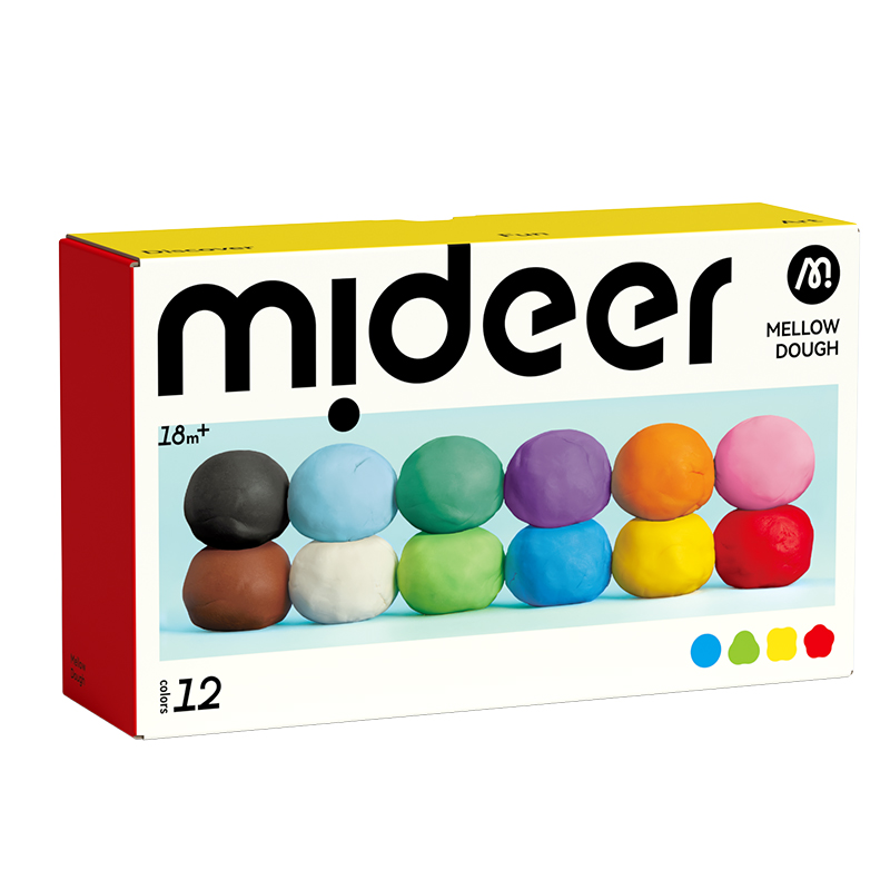 Mideer - Mellow Dough Clay Set - 12 Pcs