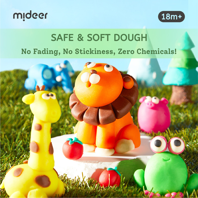 Mideer - Mellow Dough Clay Set - 12 Pcs
