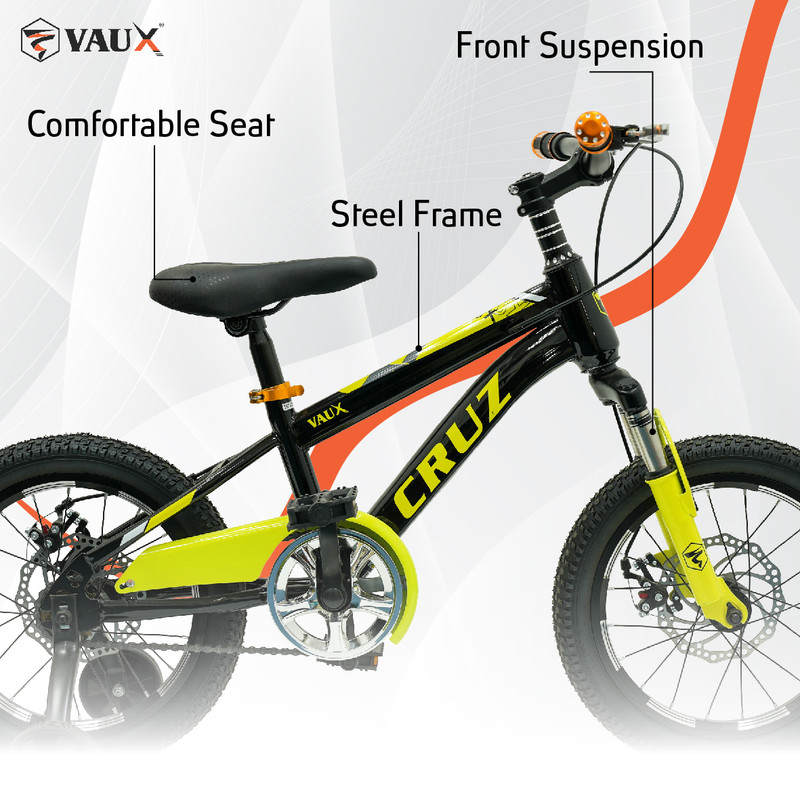 فاوكس - دراجة أطفال كروز 16 إنش - أصفر