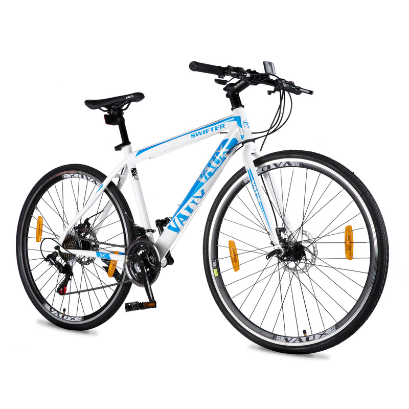 فوكس- دراجة هوائية سويفتر هايبرد - أزرق/أبيض - 700C