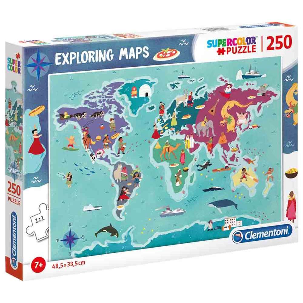 كلمنتوني - بازل استكشاف الخرائط - 250 قطعة