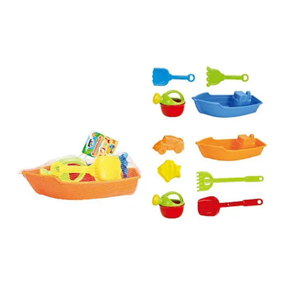 موندو - مجموعة ألعاب شاطئية قوارب صيفية - قد يختلف التصميم - 6 قطع