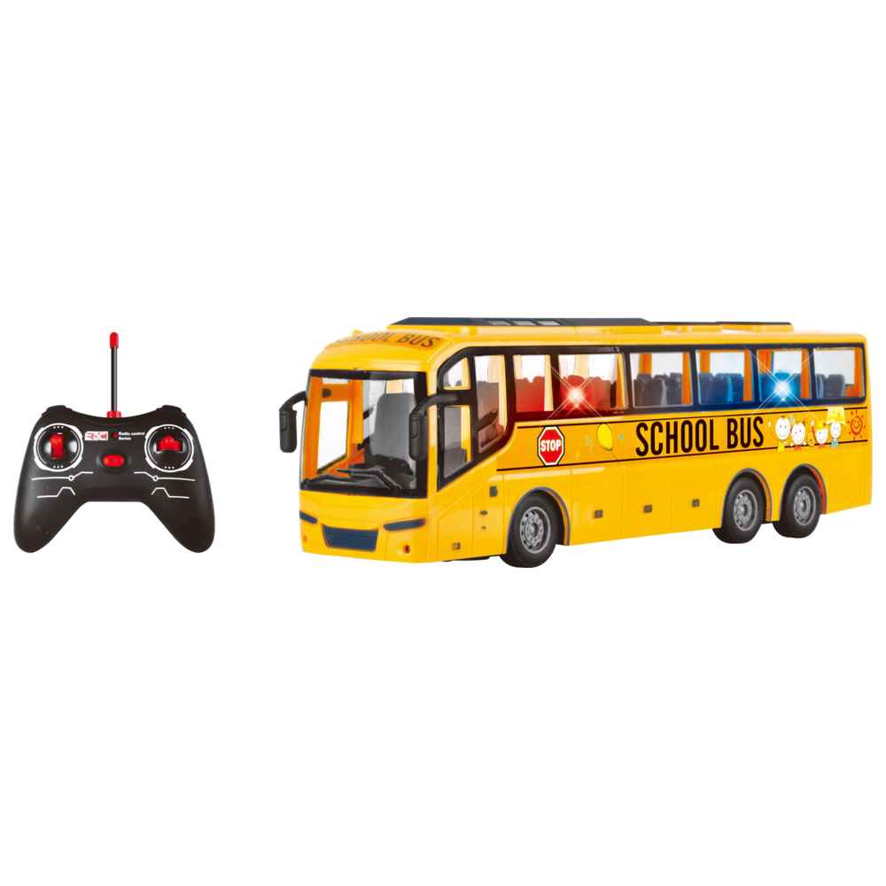 باور جوي - حافلة مدرسية مع جهاز تحكم عن بعد وأضواء