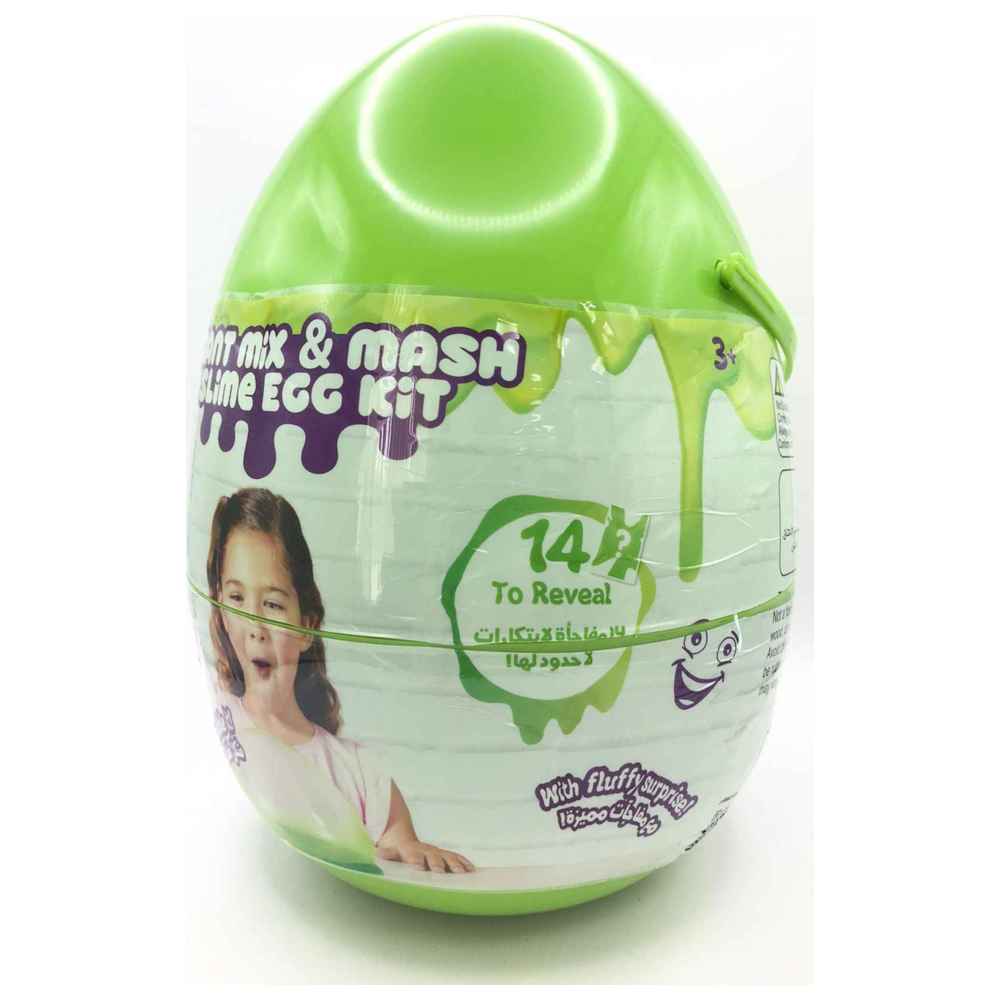 دوه تايم - مجموعة بيض مزيج ومزج سلايم عملاق - 10 قطع