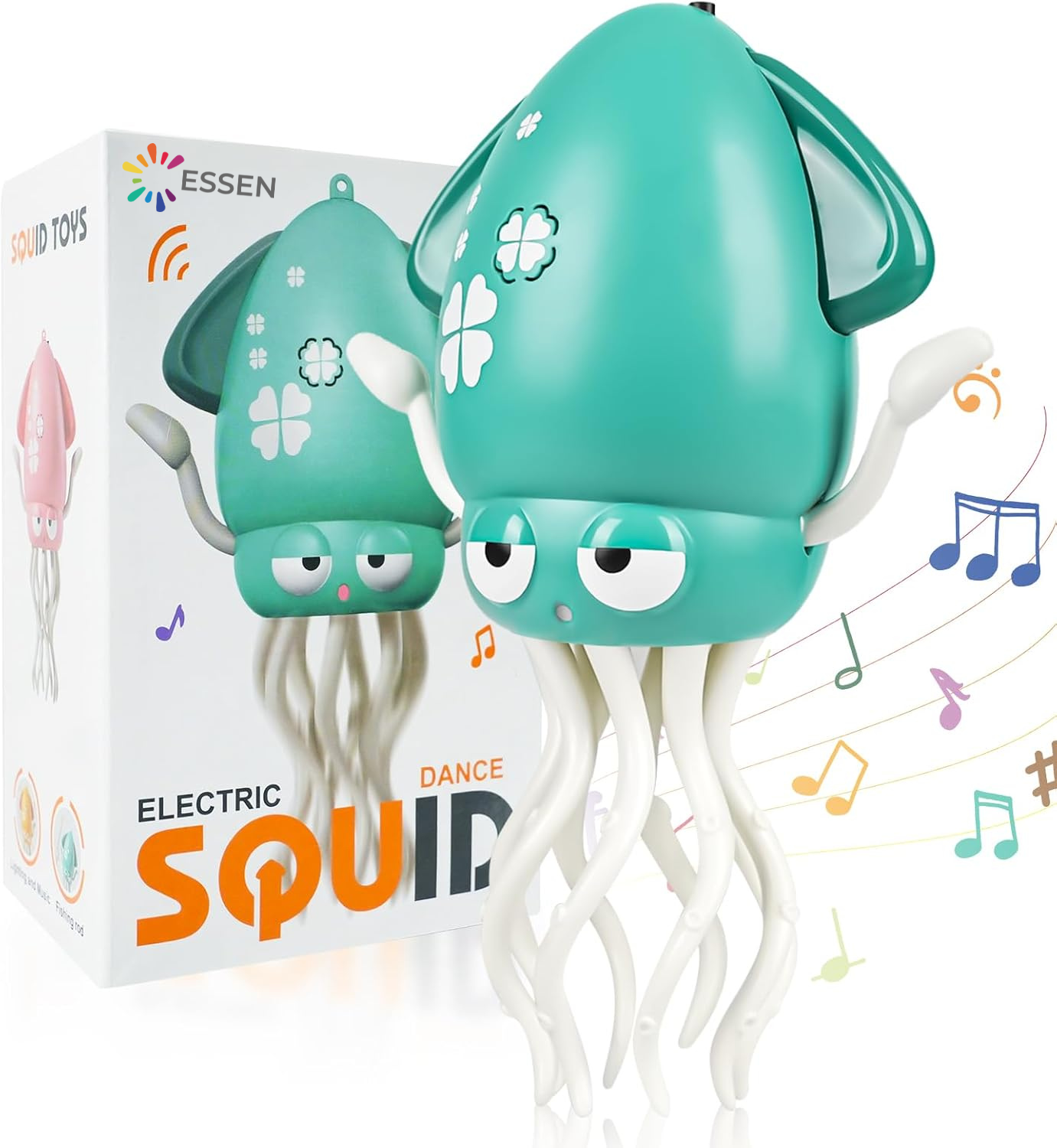 Essen Dancing Squid Baby Crawling Toy - Green