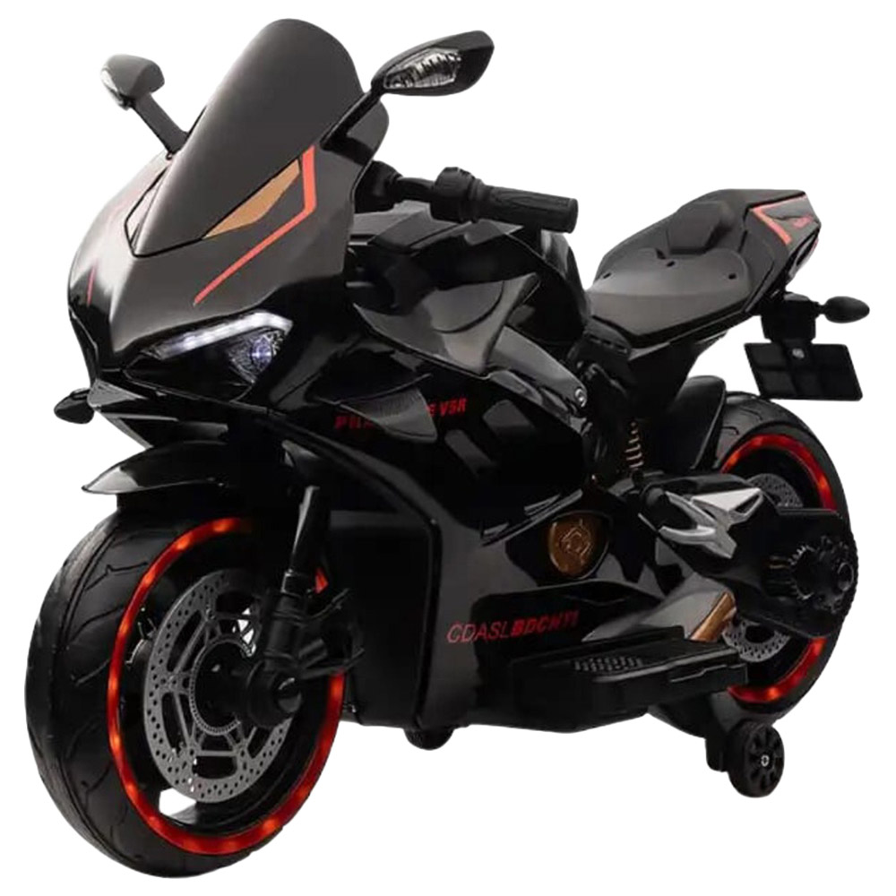 Megastar - Ride On V5 Kids Electric 12 V Motorcycle - Black