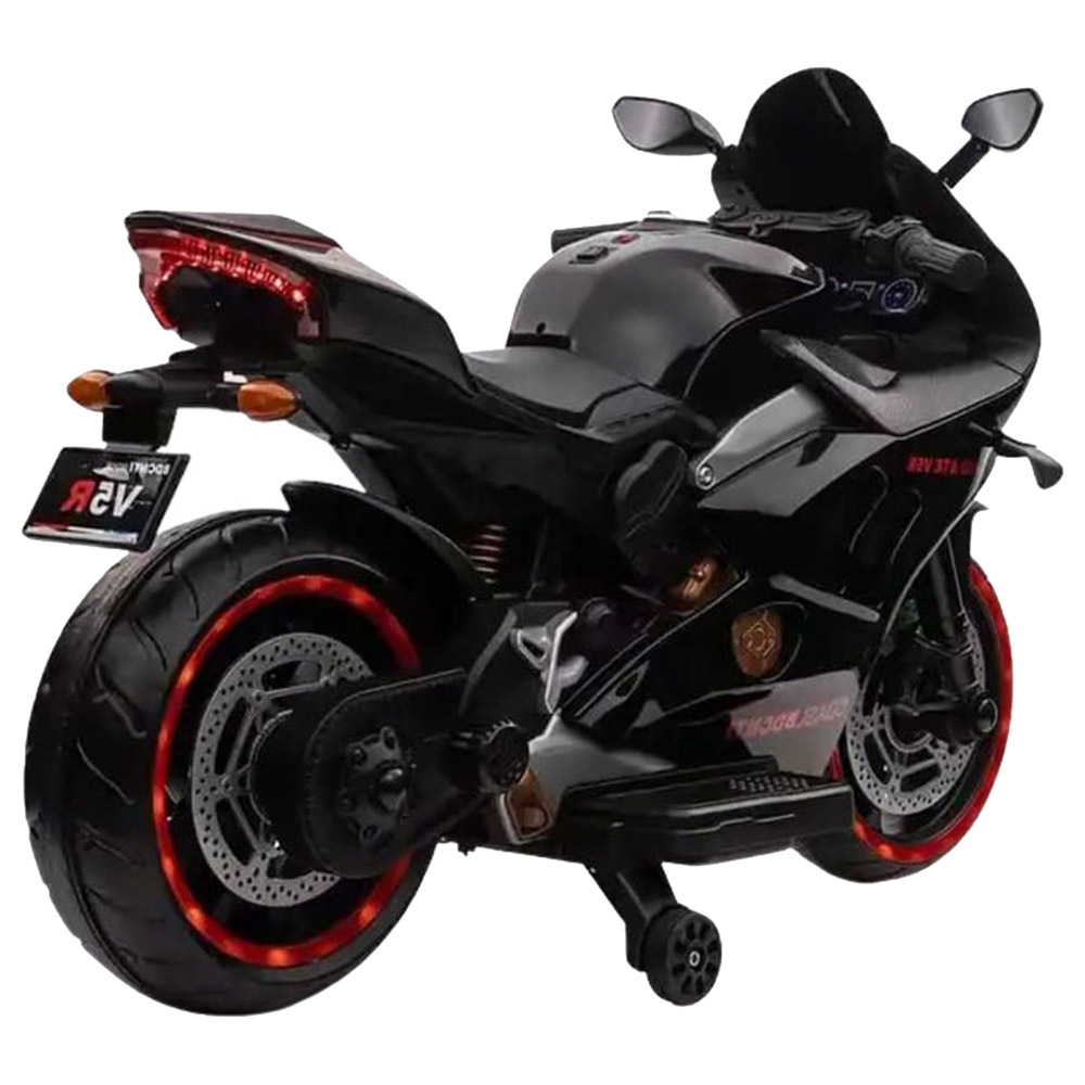 Megastar - Ride On V5 Kids Electric 12 V Motorcycle - Black