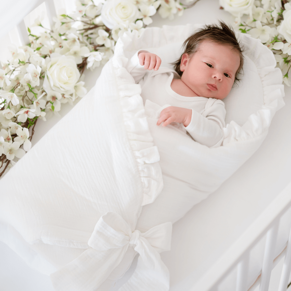 Sofija - Muslin Babynest - White