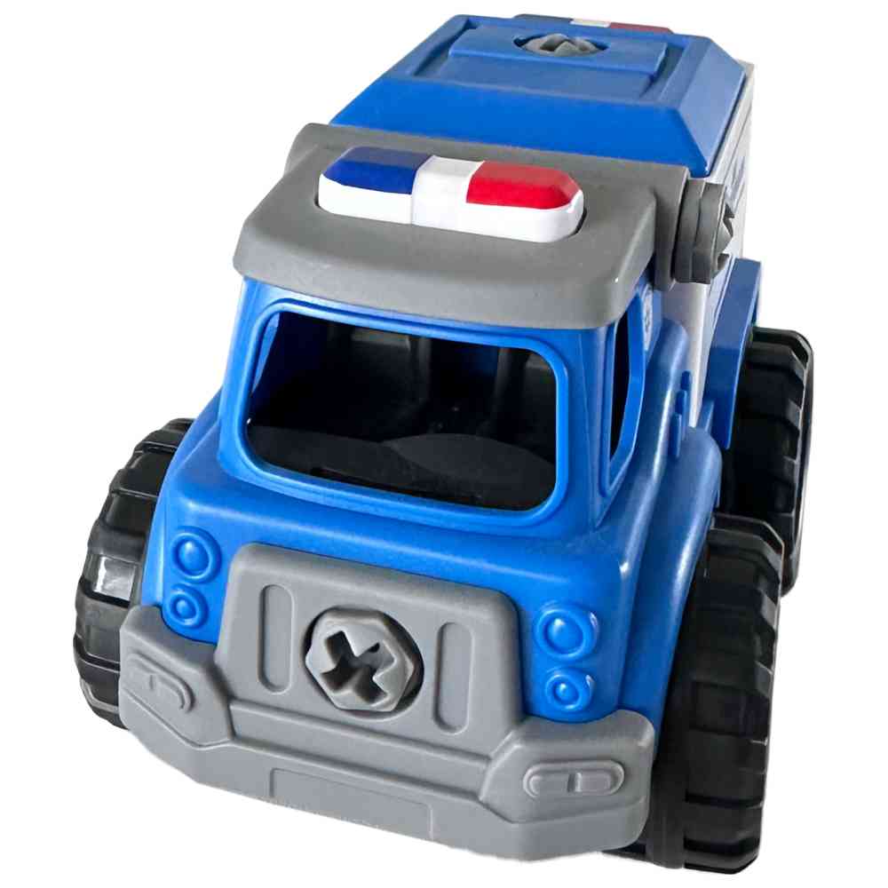 ليمي إنترناشيونال - شاحنة شرطة صغيرة تعليمية للتجميع - 29 قطعة