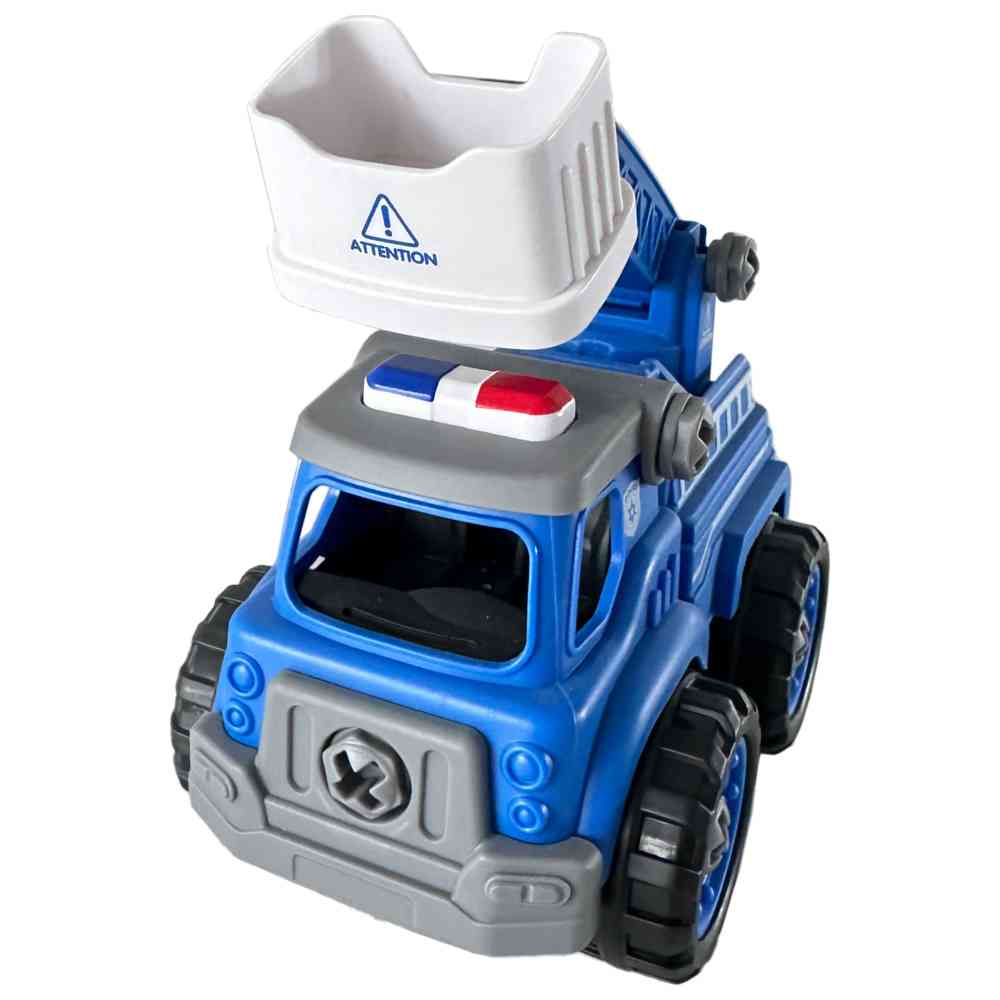 ليمي إنترناشيونال - شاحنة إنقاذ شرطة تعليمية صغيرة - 27 قطعة