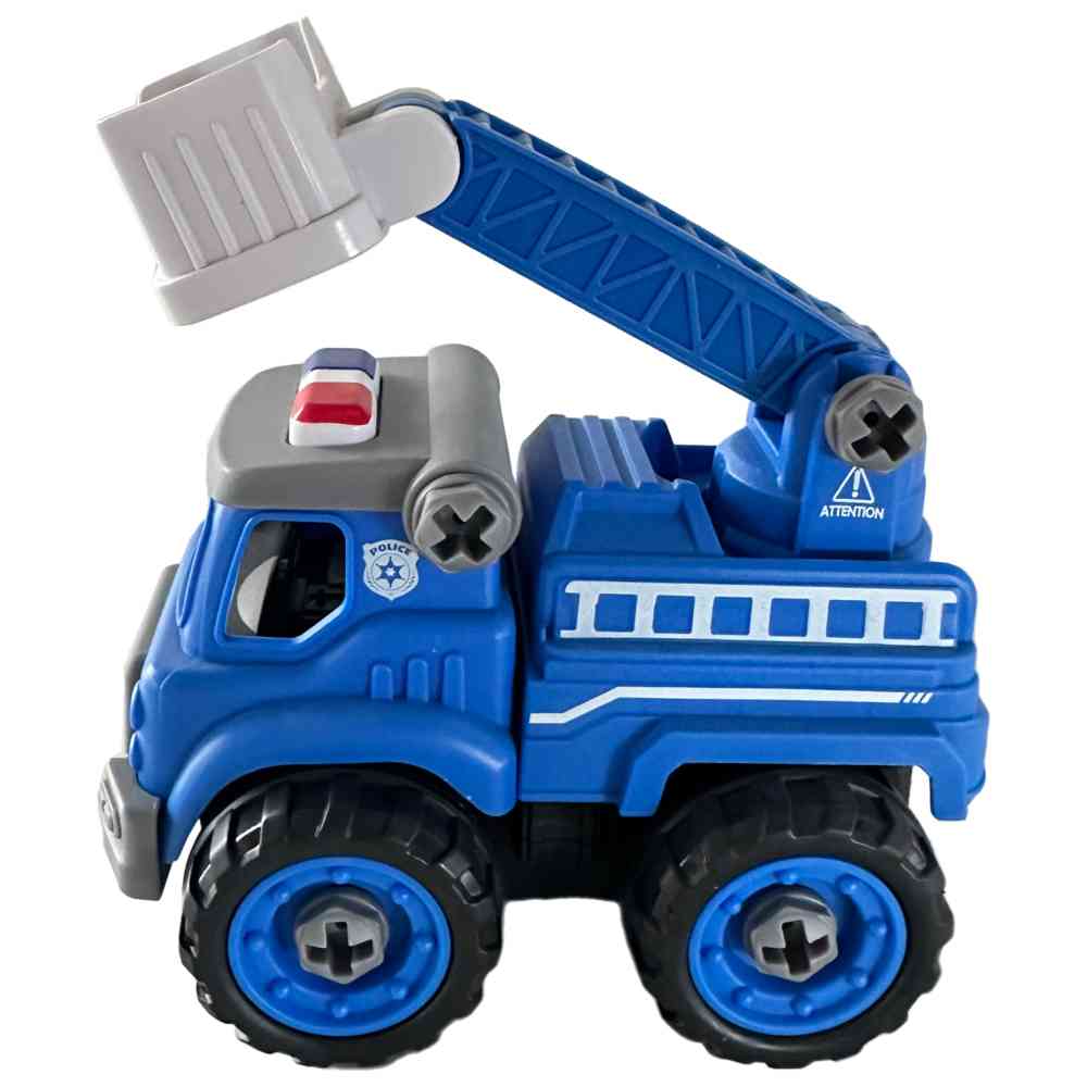 ليمي إنترناشيونال - شاحنة إنقاذ شرطة تعليمية صغيرة - 27 قطعة