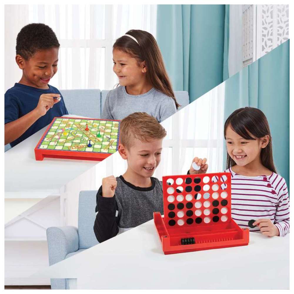 ألعاب أمباسادور - أربعة في صف وسلالم وثعابين