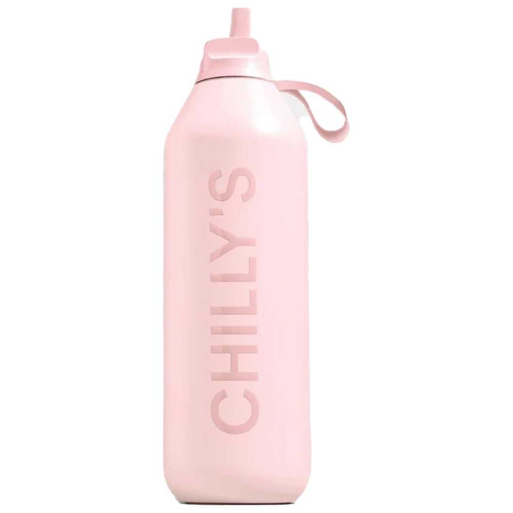 Chillys - Series 2 Flip Stainless Steel Water Bottle - Blush Pink - 1000 ml