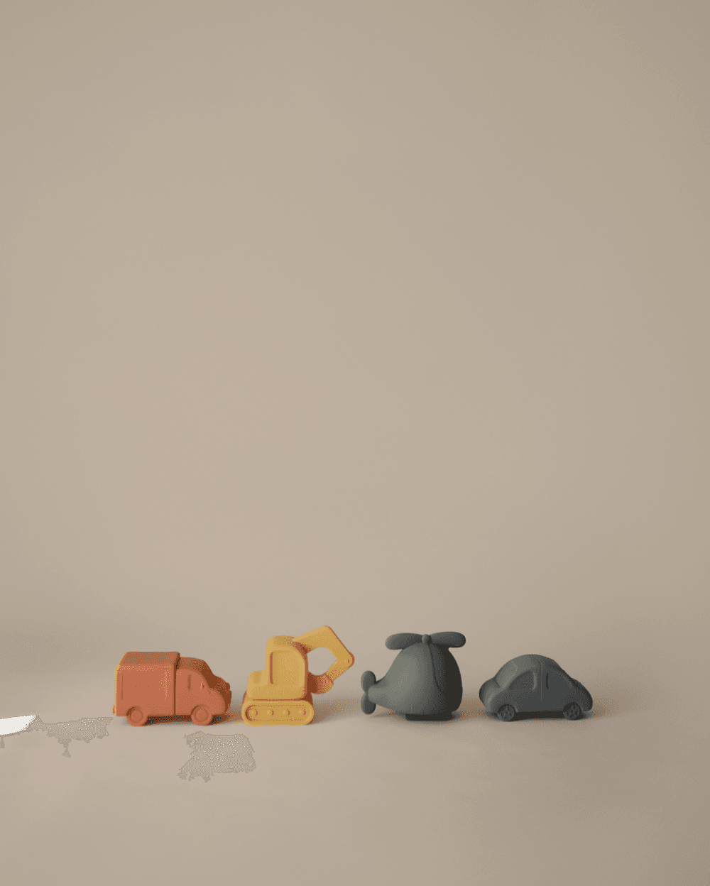 موشي - مجموعة ألعاب الاستحمام - مركبات - عدد 4