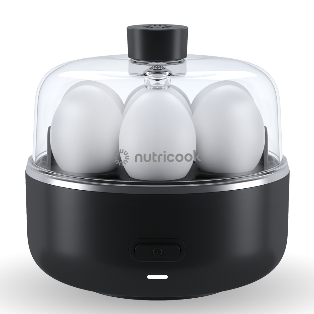 Nutricook - Eggi 7 Egg Capacity Electric Egg Cooker - Black