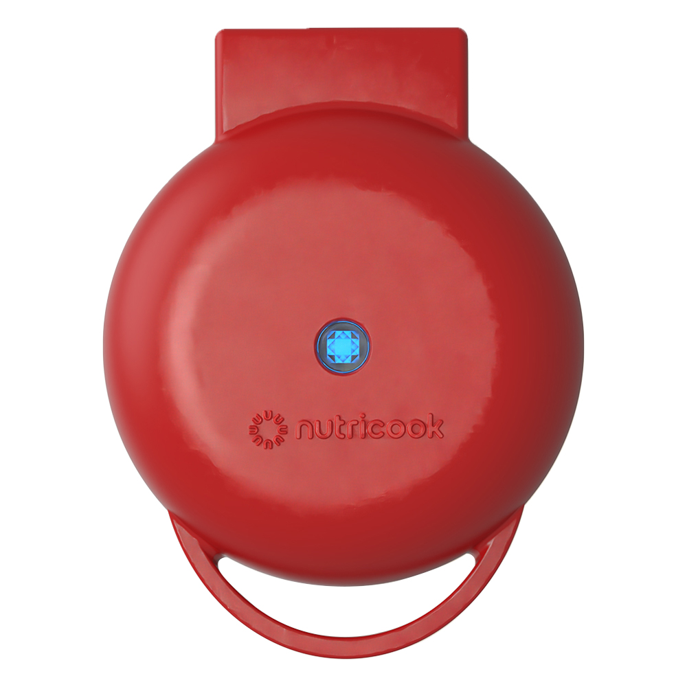 Nutricook - Mini Waffle Maker - Red