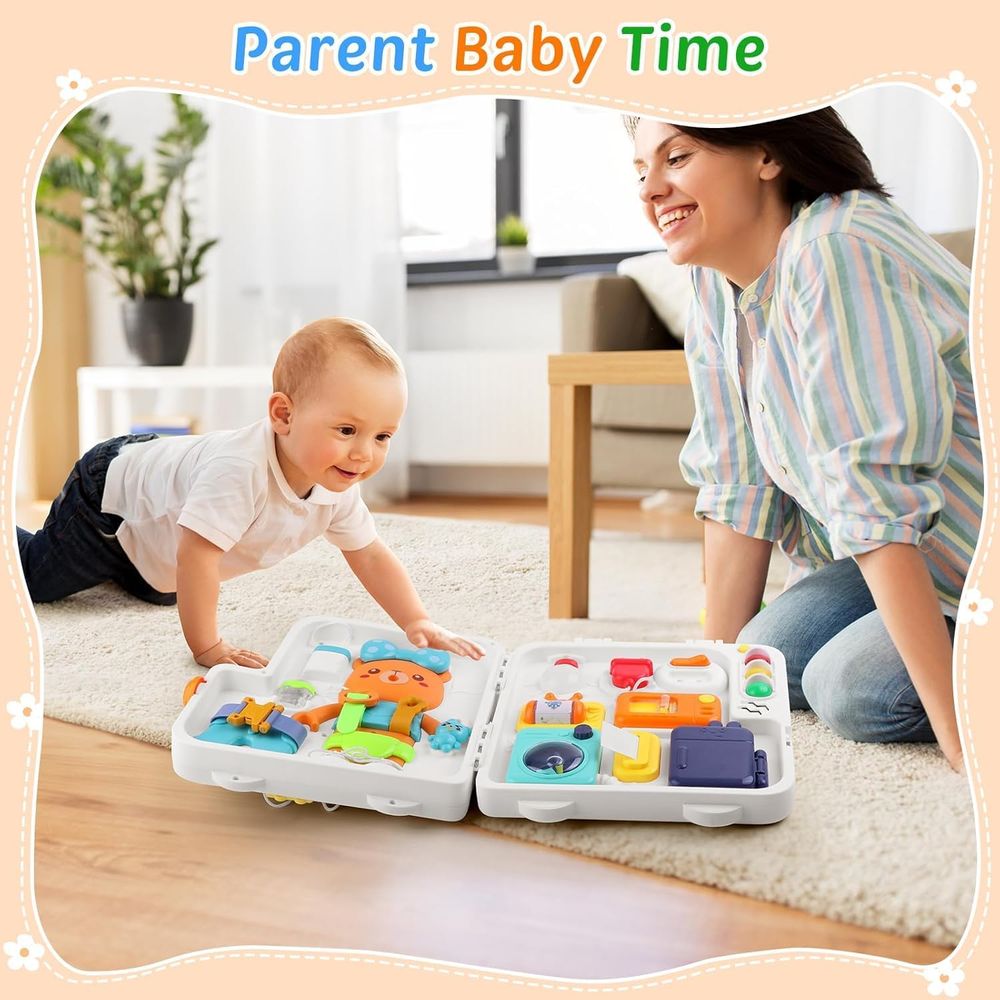 يو كي آر - لوح الأنشطة التعليمي مع 30 نشاط تفاعلي - متعدد الألوان