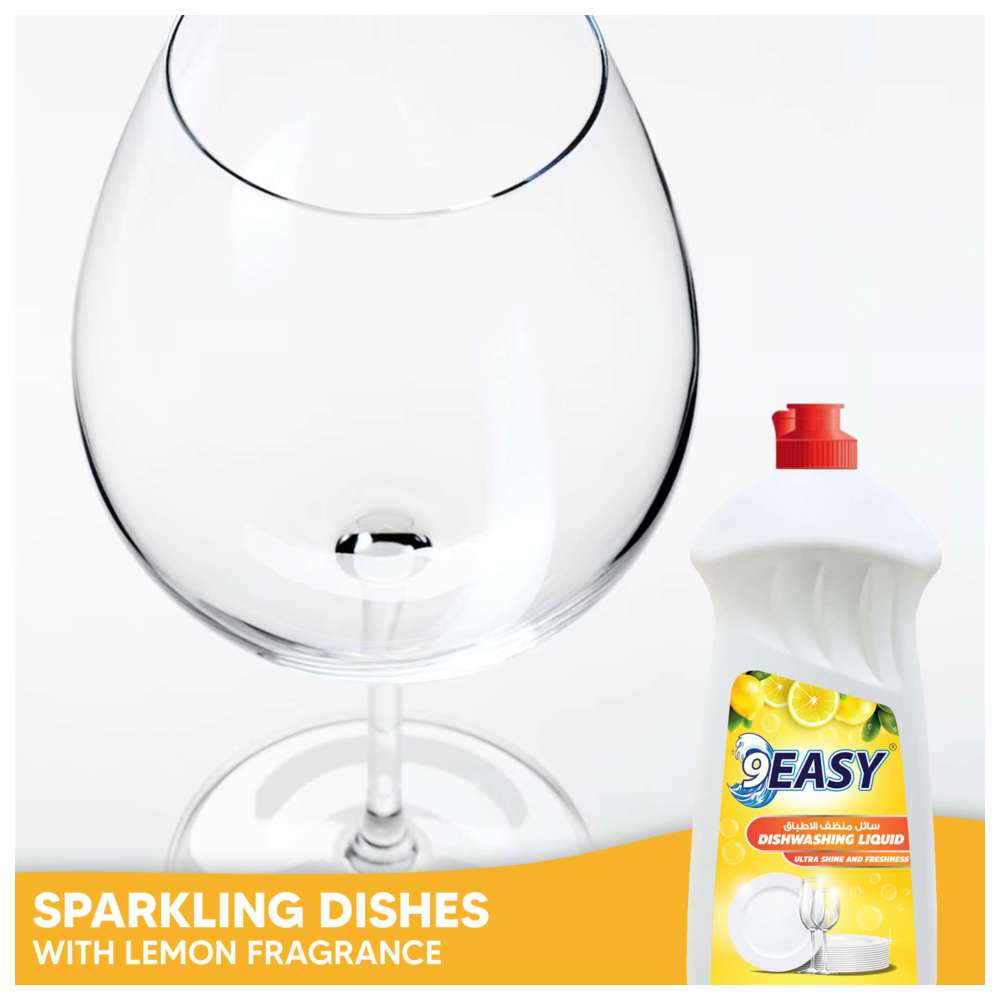 9Easy - Dishwashing Liquid - Lemon - 1 L - Pack of 3