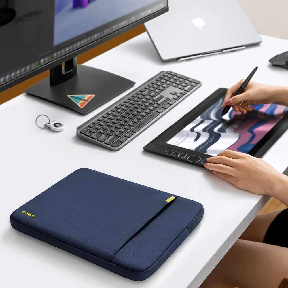 توم توك - جراب ديفيندر A13 360 لجهاز ماك بوك إير 13 بوصة - ماك بوك برو 13 بوصة - مقاوم للماء والصدمات - حماية كاملة - صديق للبيئة