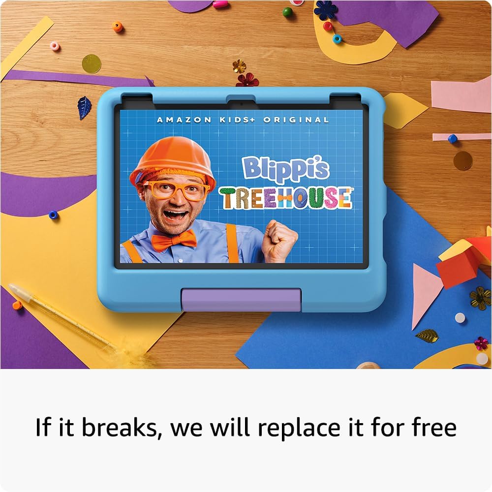 Amazon - Fire 10 HD 13th Generation Kids Tablet 2023 - 32GB - Sky Blue