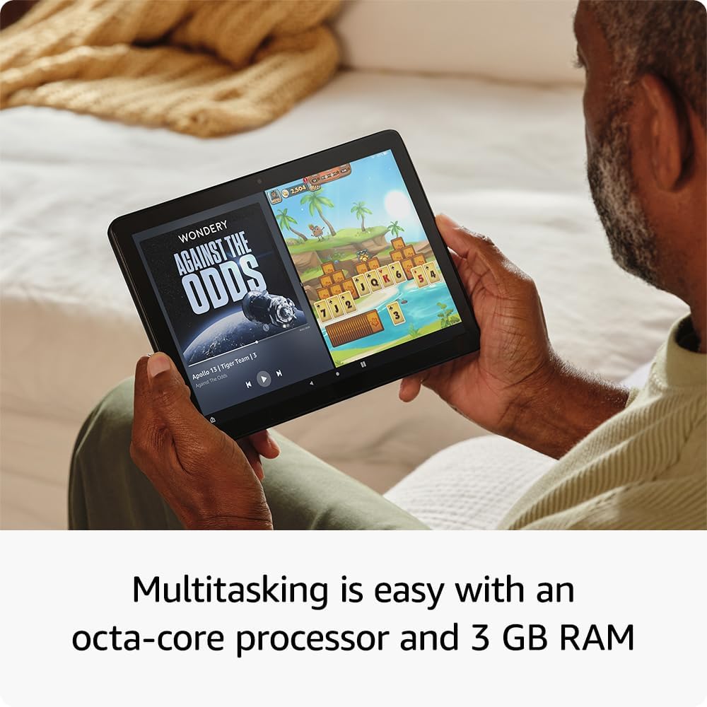 Amazon - Fire 10 HD Tablet 13th Generation with Alexa - 32GB Storage - Lilac