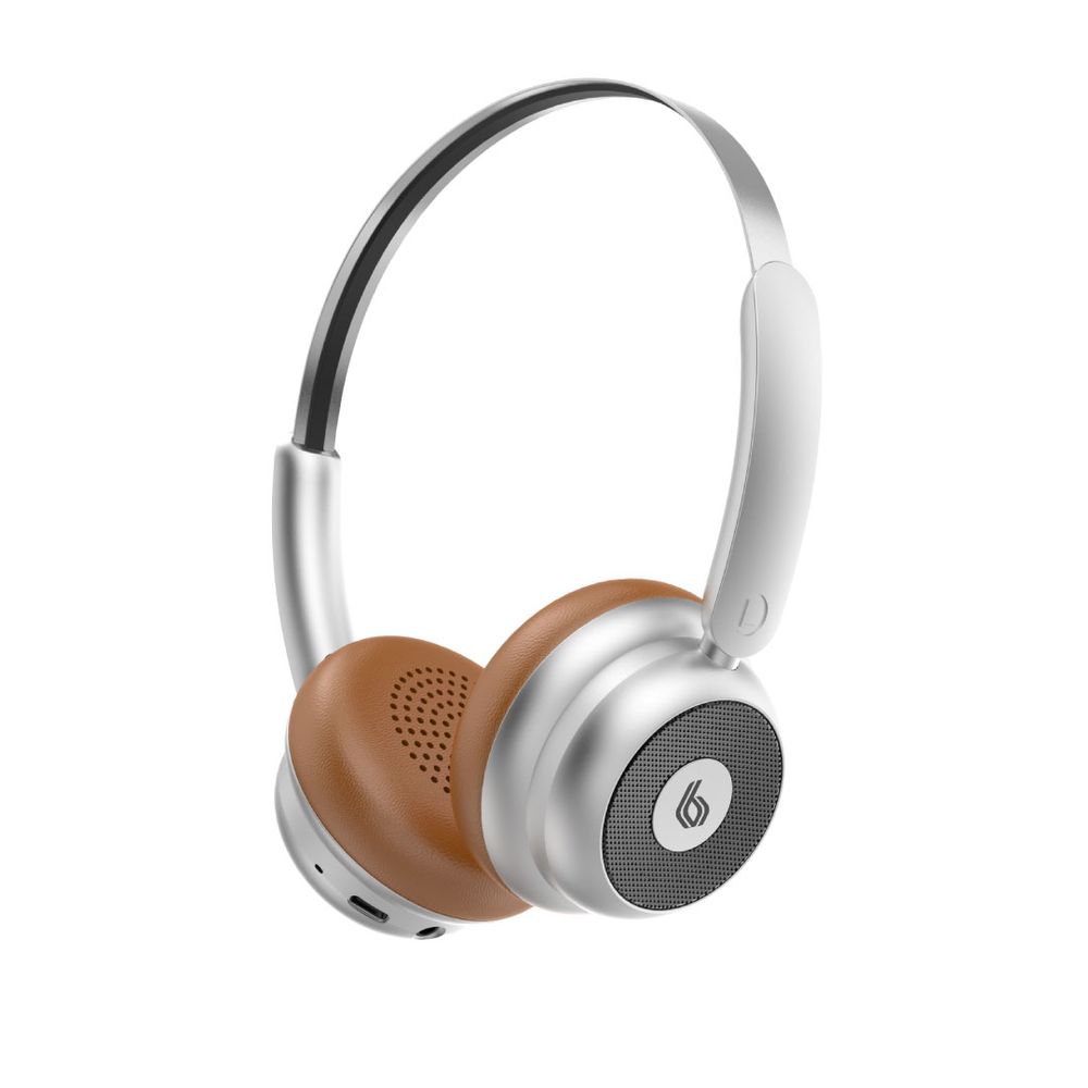 Blupebble - Echo Vintage Vibes Wireless Headphones - Silver