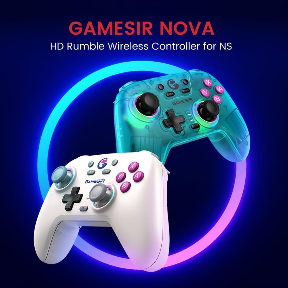 GameSir - Nova Wireless Switch Pro Controller For Switch/Lite/OLED - Green