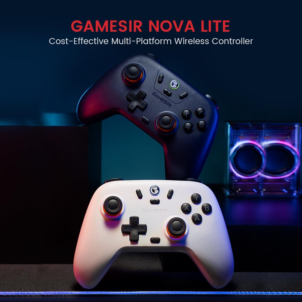 GameSir - Nova Lite 2.4g Wireless Controller for Windows PC, iPhone, Android, Switch & Steam Deck - White