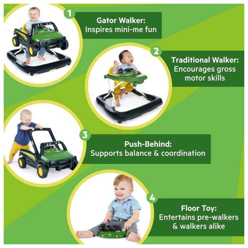 Bright Starts - John Deere Gator - 4-in-1 Baby Activity Walker