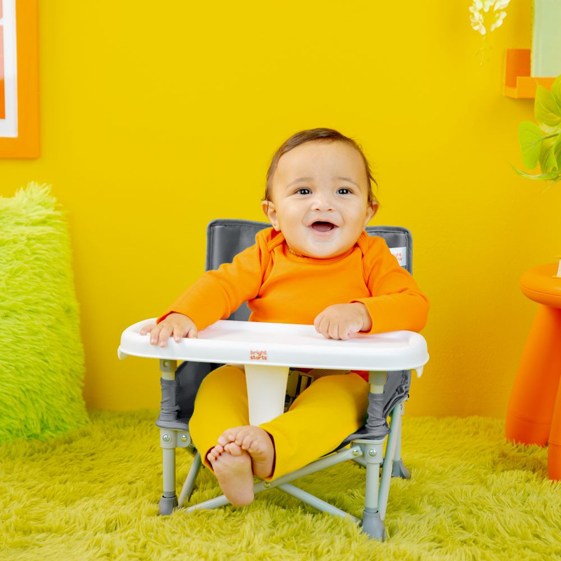 Bright Starts - Pop 'N Sit Portable Booster - Grey