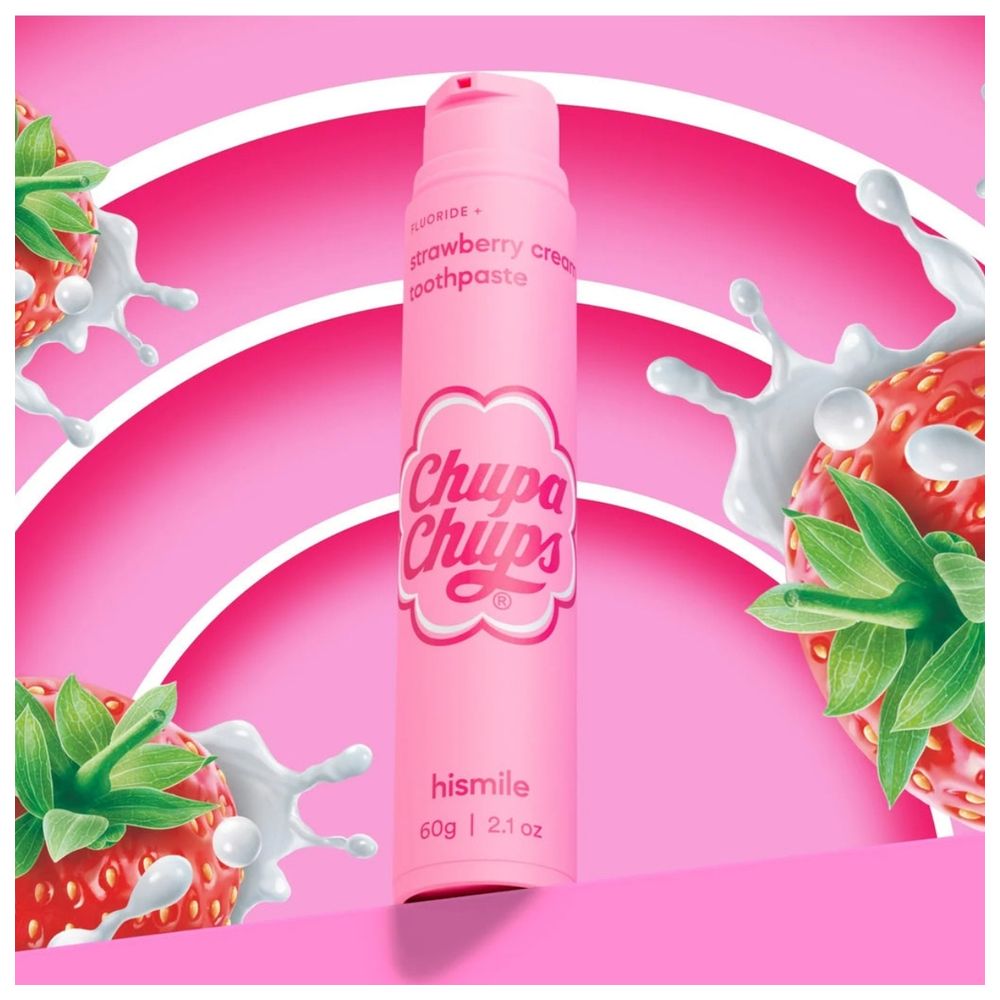 هاي سمايل - معجون أسنان تشوبا تشوبس بنكهة فراولة بالكريمة - 60غ