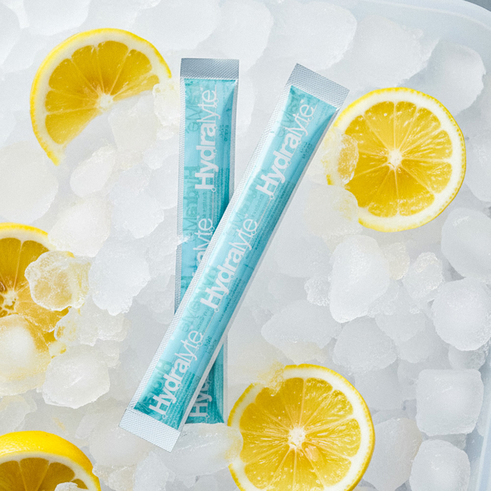 هيدراليت - مكعبات ثلج بالإلكترولايت بنكهة الليمون بدون ألوان - 62.5 مل - 16 مكعب