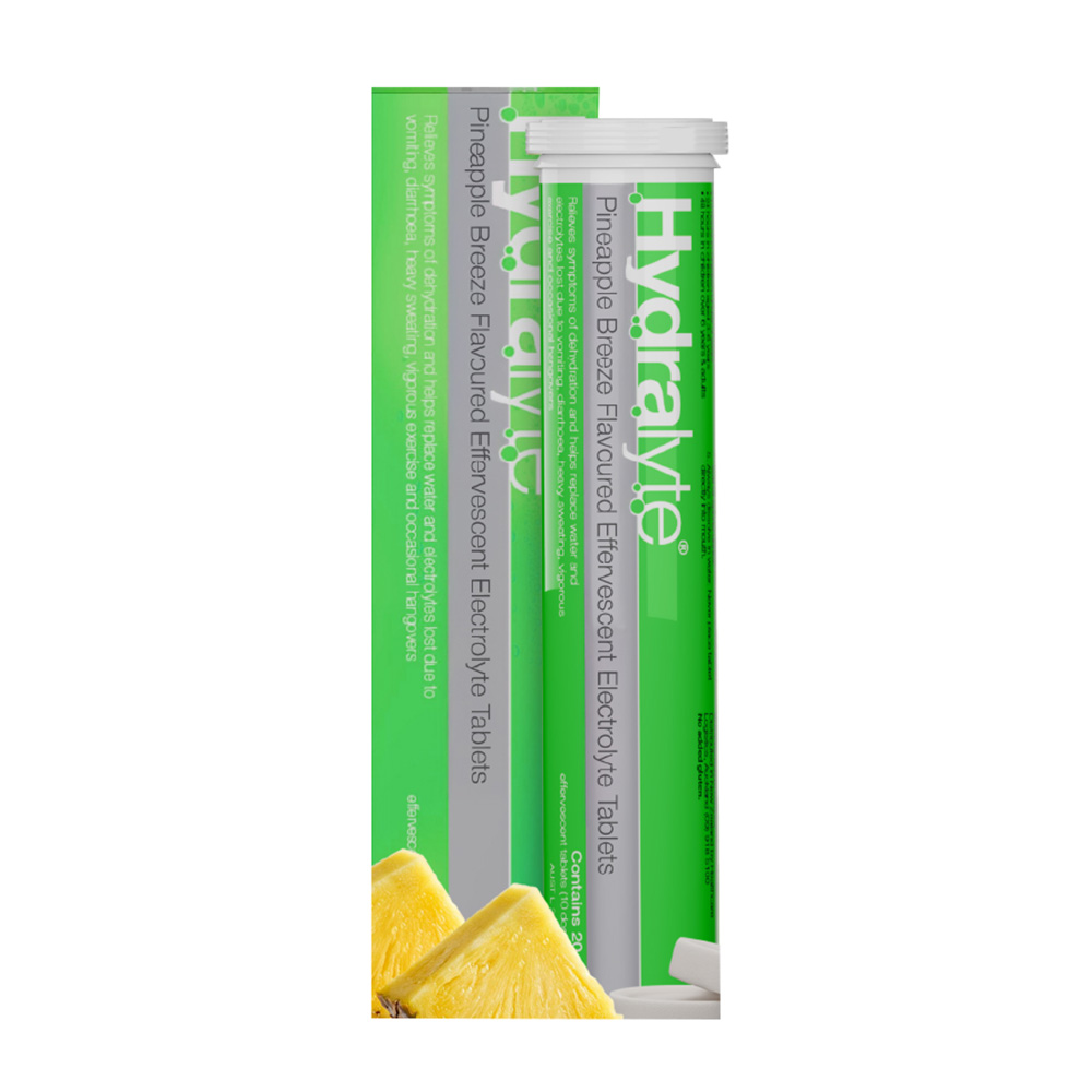 هيدراليت - أقراص فوارة للإلكترولايت بنكهة الأناناس - 20 قرص