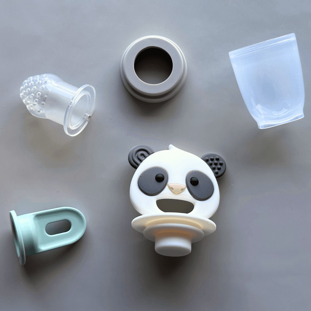 Marcus & Marcus - Fresh Food Feeder And Popsicle Set - Pebble