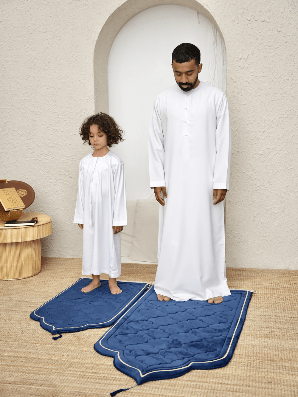 The Modest Company - Kids' Velvet Prayer Mat - Navy Blue