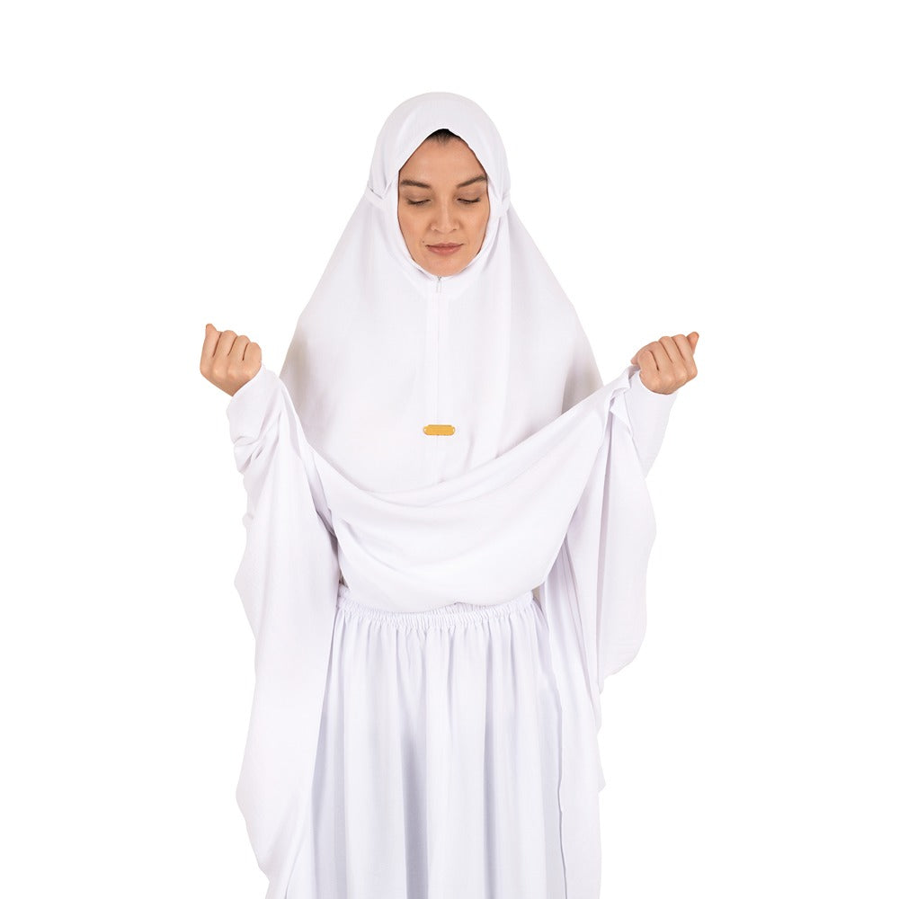 Hilalful - Crinkle 2 Piece Set - Simply White