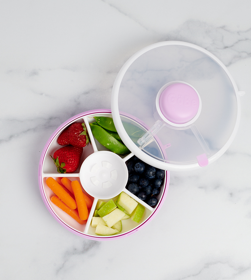 Gobe - Snack Spinner - 5 Compartment - Taro Purple