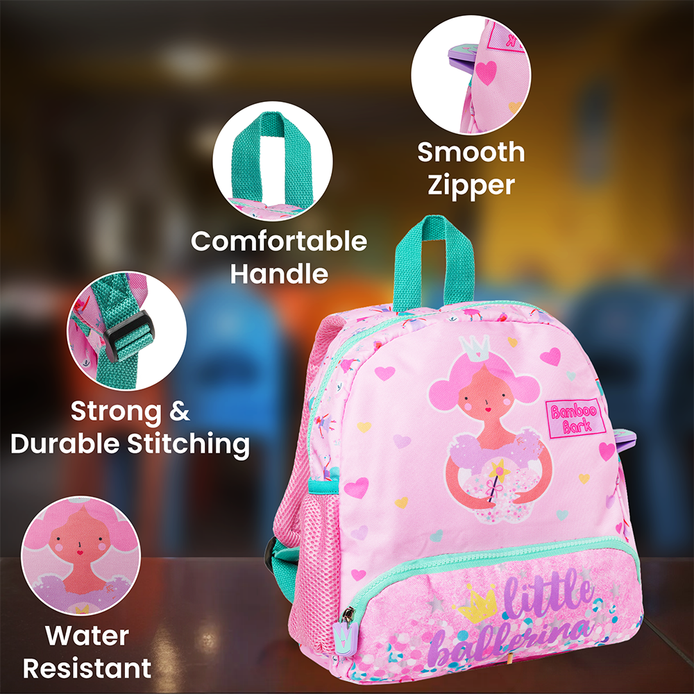 Bamboo Bark - Little Ballerina-Castle Kids Backpack - 12-Inch