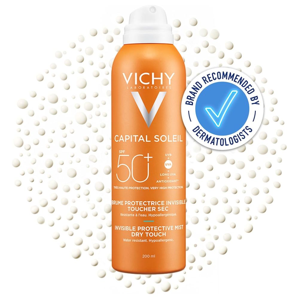 فيتشي - بخاخ سائل غير مرئي واقٍ من الشمس كابيتال سولاي مع عامل حماية 50+ - 200 مل