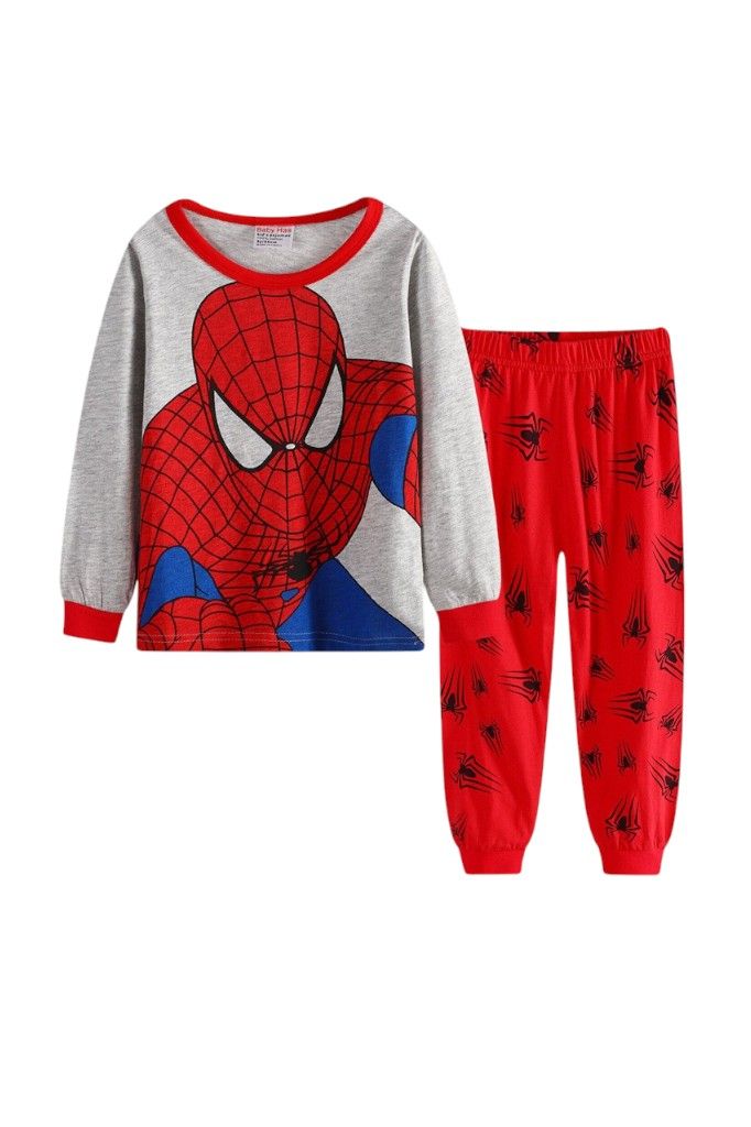 Daniel - 2pc-Set - Boy's Masked Marvel Printed Pyjama Top And Pants - Multicolor