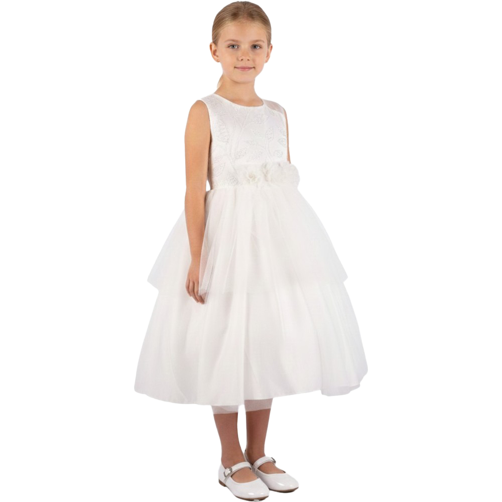 Ddaniela - Abigail Party Dress with Headband - White