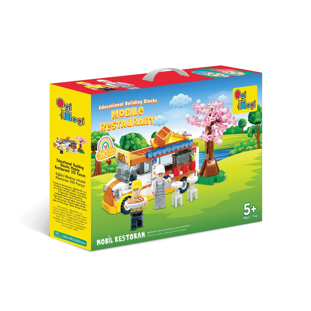 Ogi Mogi - Educational Building Blocks - Mobile Restaurant - 310 Pcs