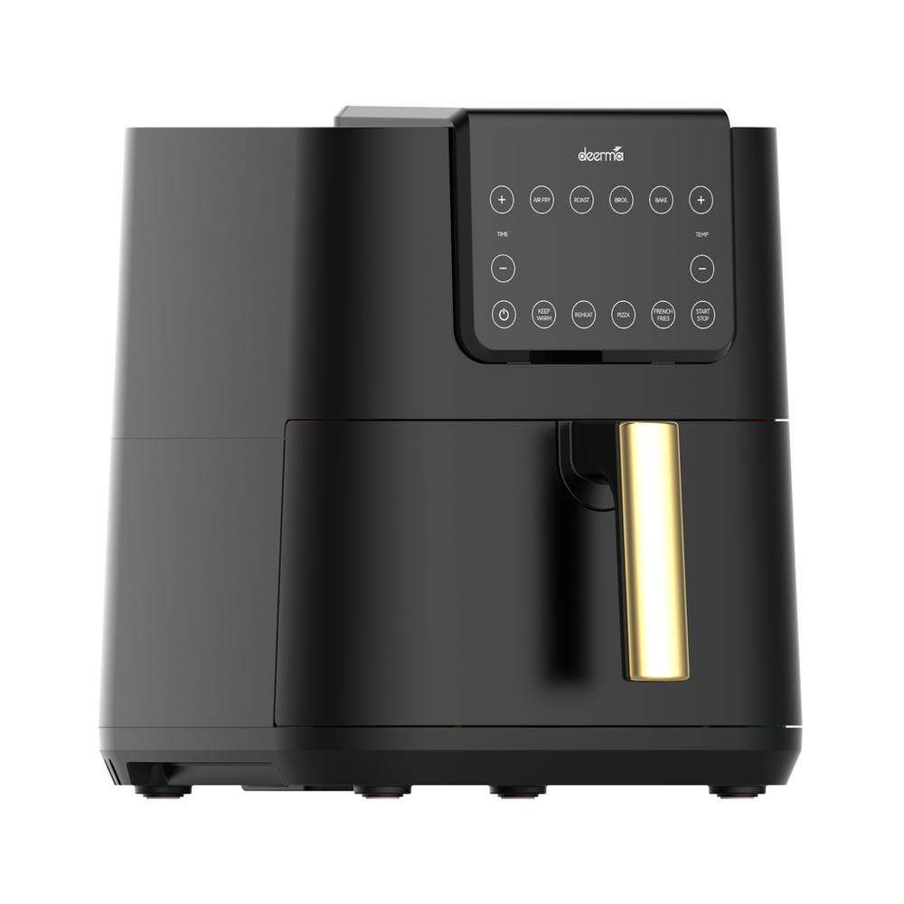 Deerma - KZ120W Air Fryer - Oil-Free Fryer - 7.5 Liters Capacity - Non-Stick Cooking Tray - Black