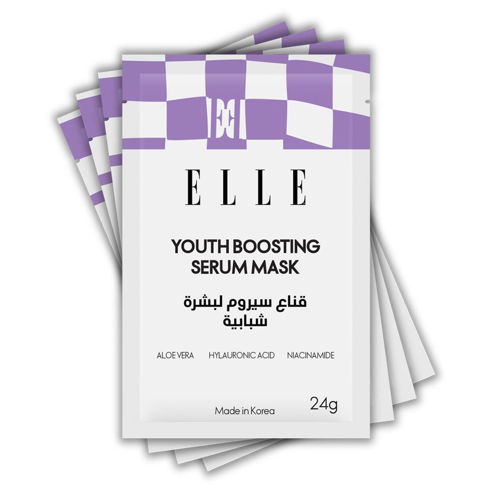 Elle - Youth Boosting Serum Mask - Pack of 4