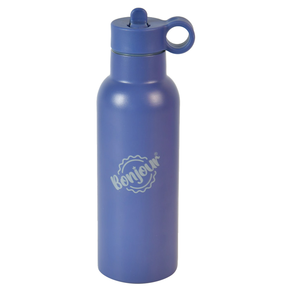 Bonjour - Sip Box Premium Insulated Water Bottle - Blue - 500 ml
