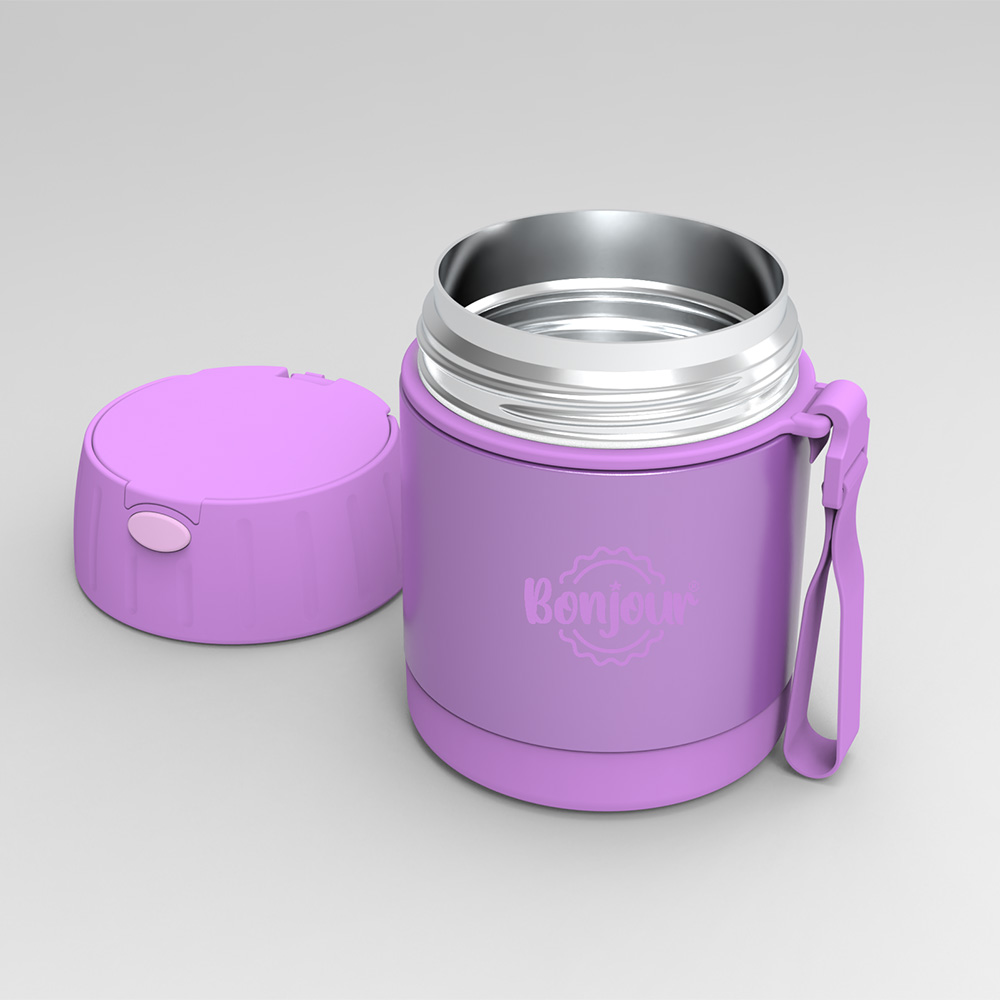 Bonjour - Insulated Food Jar - Purple - 300 ml