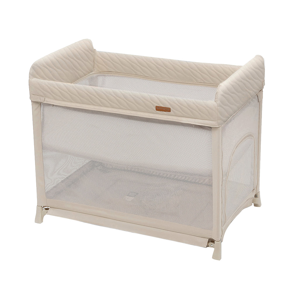 Kinderkraft - Moon Dream 2-Level Foldable Travel Cot - Beige