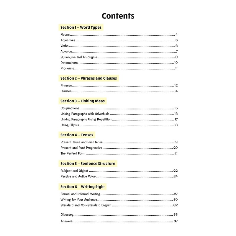 كتاب أسئلة قواعد اللغة الإنجليزية للصف السادس (المرحلة الأساسية الثانية) مع الإجابات