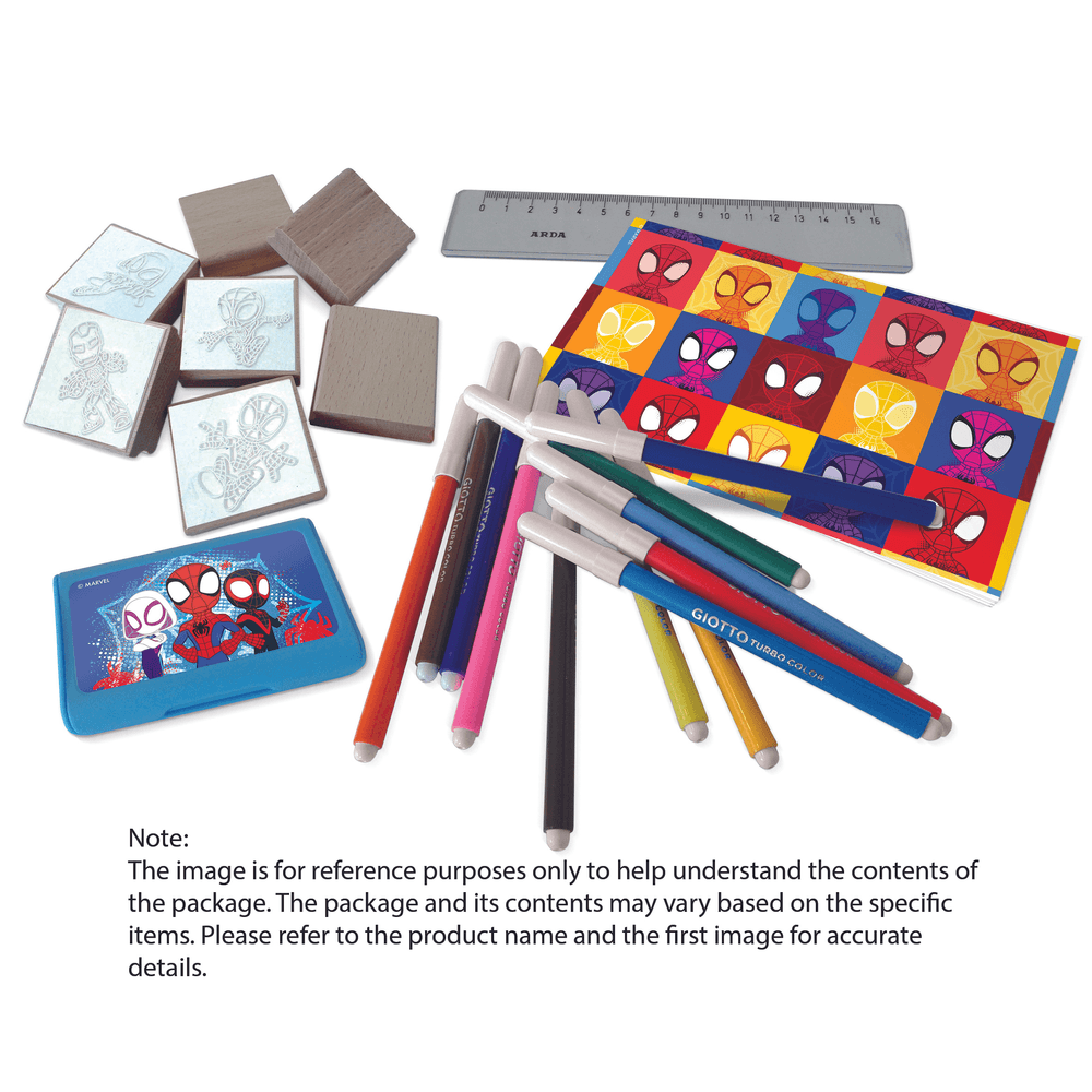 Multiprint - Spiderman House Stamping & Coloring Set