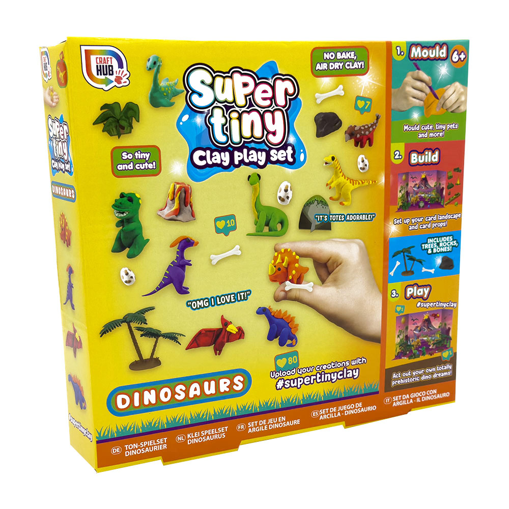 RMS - Super Tiny Clay Play Set - Dinosaur